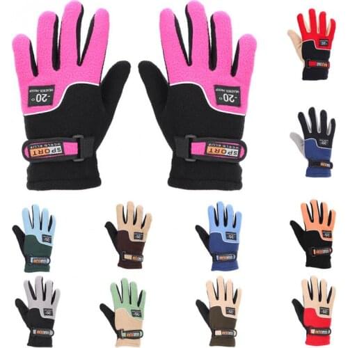 Outdoor Sports Hiking Winter Bicycle Bike Cycling Gloves For Men Women Fleece Windproof Warm Skiing Bicycle Gloves