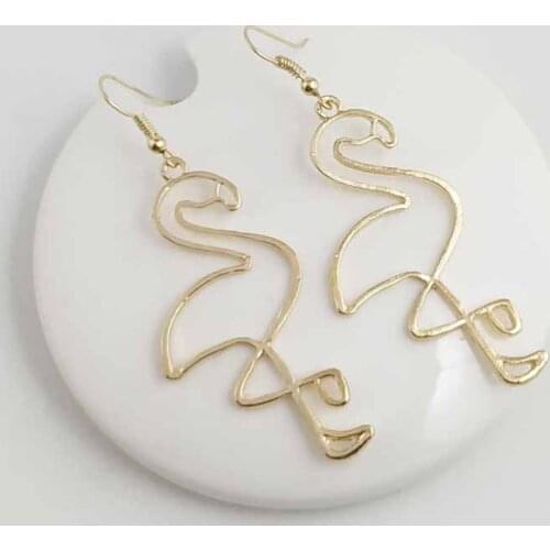 In 2021 Exaggerated Jewelry Personality Trend Irregular Geometric Stud Earrings Fashion Street Snap The Flamingo Earrings