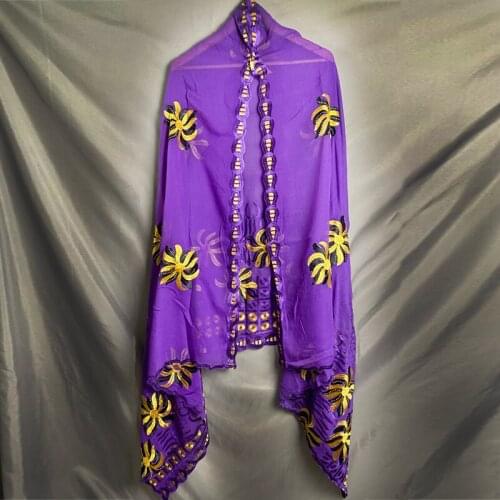 African Women Cotton Embroidered Scarf Large Size 210*110cm Shawl Outdoor Headscarf Muslim fashion Hijabs Sacrf BF-177