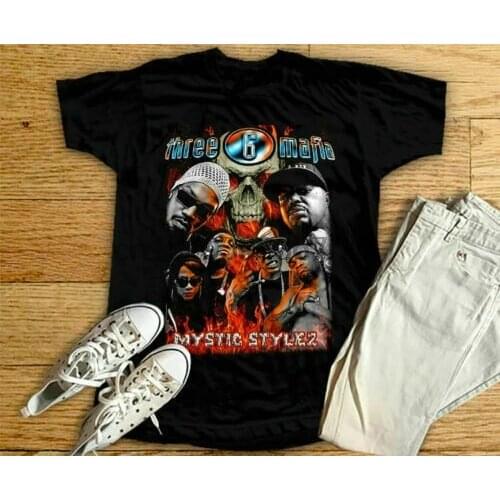 Three 6 Mafia T Shirt Vintage 90s Rap T-shirt