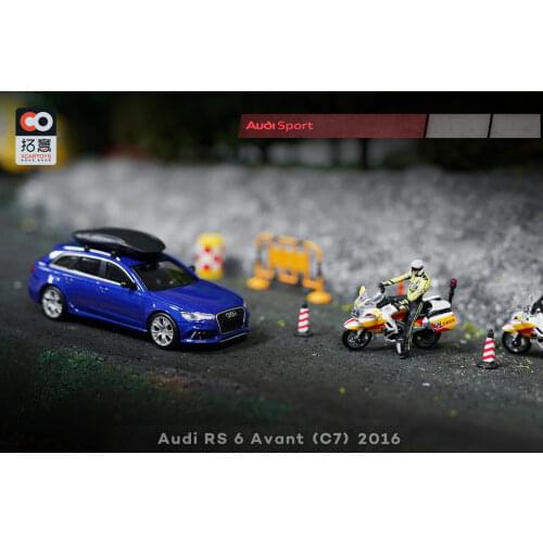 1/64 Xcartoys Audi RS6 Avant 2016 with Roof Boxes Metal Diecast Model Car