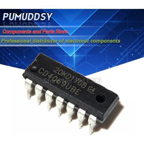 10PCS CD4069UBE DIP CD4069 DIP14 CD4069U new and