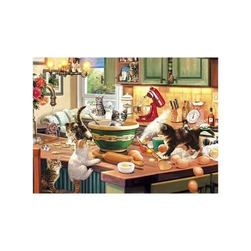 14/16/18/28 Cute Animals Art Handmade Needlework Embroidery DIY DMC Cross Stitch Kits Crafts 14CT Unprinted Home decor wall Arts