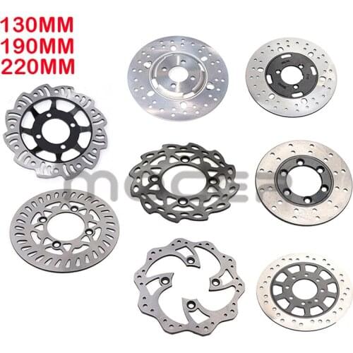 220mm 190mm 130mm Front Rear disc brake disc plate for 50cc-125cc cross-country motorcycle ATV kart front and rear brake discs