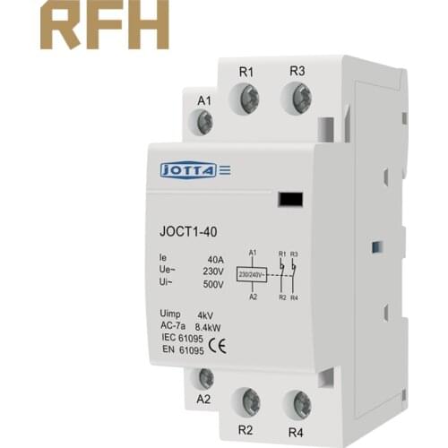 2P 32A 40A 63A 220V/230V 50/60HZ din rail household ac contactor 2NO / 2NC / 1NO 1NC