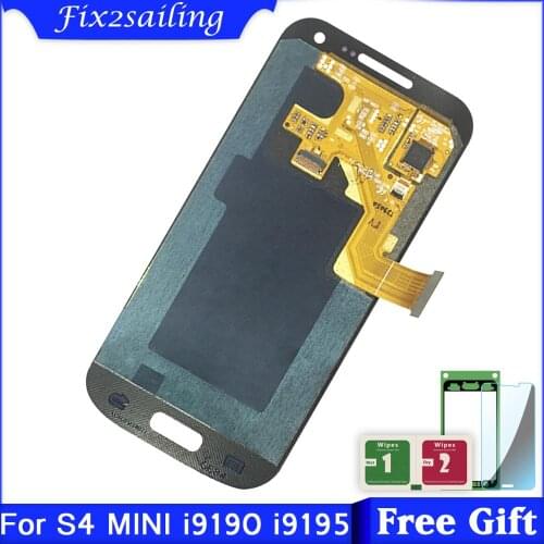 4.3inch Super AMOLED LCDS For Samsung Galaxy S4 Mini I9190 i9192 i9195 LCD Display Touch Screen Digitizer Replacement Parts