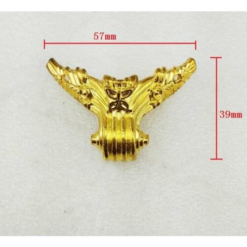 57 * 39mm Zinc Alloy Furniture feet box feet four sides feet decoration feet protection feet Gold