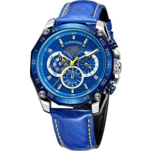 Automatic Mechanical Watch Mens Gold White Watch