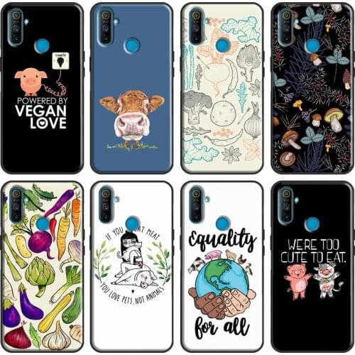 Vegan Vegetarians Animal Love Quotes For OPPO Realme C3 C11 C15 XT 5 6 7 X2 X7 Pro GT Case For OnePlus 8 Pro Nord 7T 8T Cover