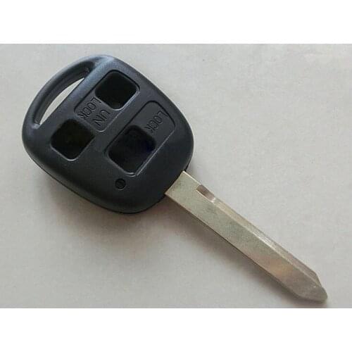 3 Buttons Remote Key Shell Case For Toyota With TOY47 Blade Fob Key Cover 10PCS/lot