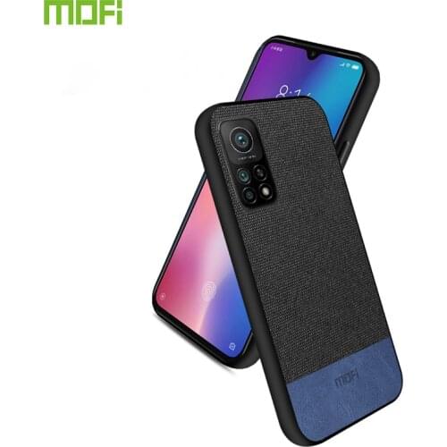 For Xiaomi Mi 10t Pro Case Cover Shockproof Fabric Back Housing Capas MOFi Original Mi10t Silicone Luxury Protective Cases