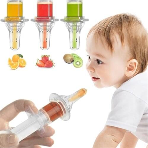 Transparent Baby Squeeze Medicine Dropper Dispenser Baby Pacifier Needle Feeder Flatware Utensils Infant Nipple Syringe