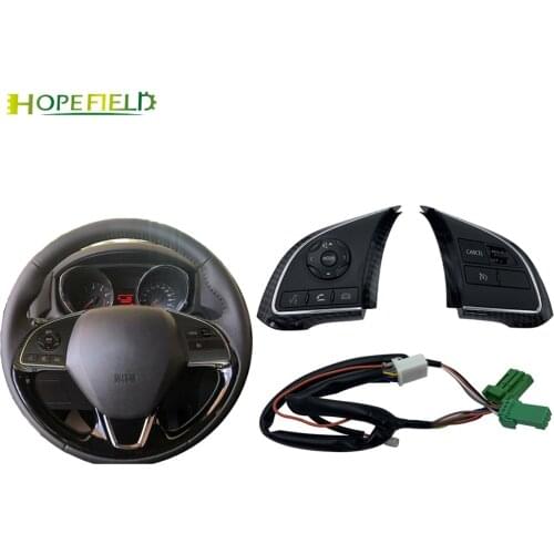 For Mitsubishi Xpander Outlander 3 2019 PHEV Carbon Fiber Style Steering Wheel Button Audio Cruise Control Switch ASX 2018
