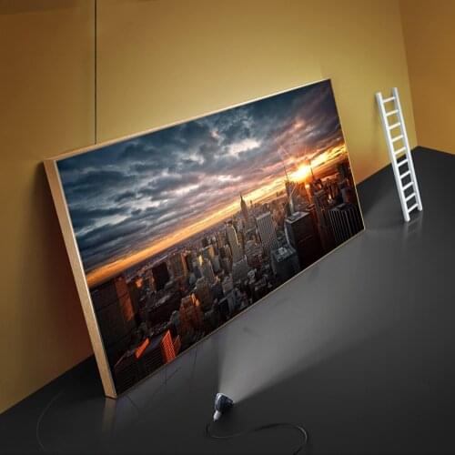 Prosperous New York sunset view picture wall art posters and prints on canvas Manhattan black and white painting home decoration