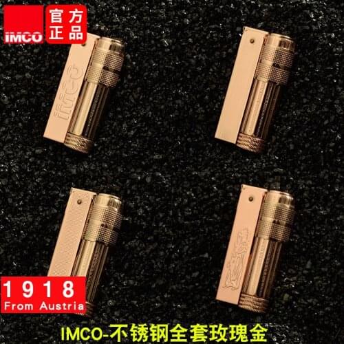 IMC Rose Gold Stainless Steel Trench Austrian Gift Kerosene Lighters