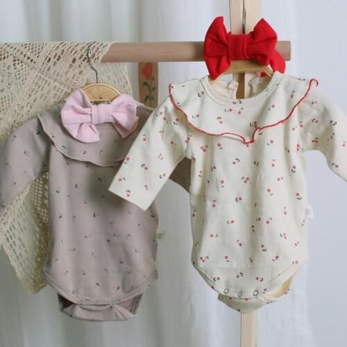 Baby Girls Romper Newborn Princess Baby Girl Floral Ruffle Infant Baby Romper Jumpsuit Cotton Baby Jumpsuit Overalls