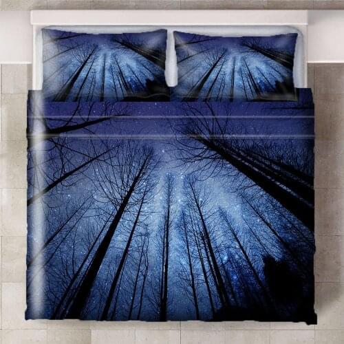 Natural Forest 3Pcs/Set Cartoon Bedding Set Sheet Children Room Bed Sheet Pillow case Bedding Set