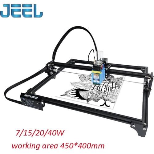 7/15/20/40W Laser Engraver 45*40cm Working Area Laser Cutter Engraver With 32-Bit Motherboard For Metal Wood Engraving