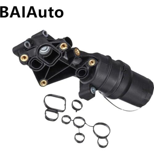 Oil Filter Adapter Housing Gasket Engine Filter For VW Beetle Jetta Golf For Audi TT Quattro RS 07K115397A 07K115397B 07K115397D