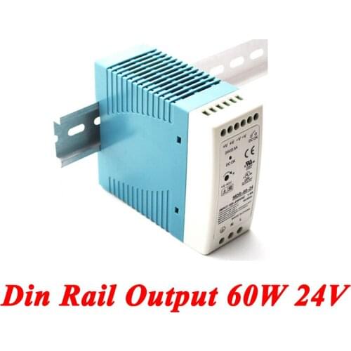 MDR-60 Din Rail Power Supply 60W 24V 2.5A,Switching Power Supply AC 110v/220v Transformer To DC 24v,ac dc converter