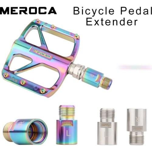 MEROCA Fahrrad Pedal Extender Mountainbike Rennrad Pedal Welle Extender