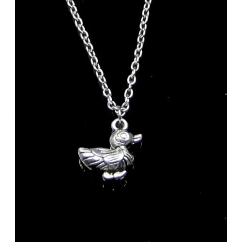 Fashion 17*17*8mm Duck Pendant Necklace Link Chain For Female Choker Necklace Creative Jewelry party Gift