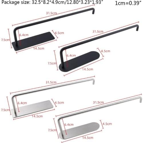 Wall Mounted Bathroom Roll Paper Towel Rack Stainless Steel Tissue Holder Shelf