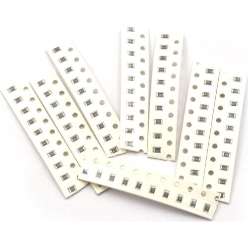 Total 390pcs/lot 0805-100NF 2.2NF 1NF 1PF capcatior 0805-10K 4K7 100K 6K8 31K6 470K 301R 61R9 150R resistor