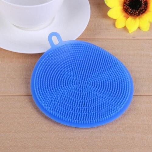 Silicone Dish Washing Brush Feeling Comfortable High Cost Performance Ratio Multi-function Pot Pan Bowl Kitchen Cleaning Tool