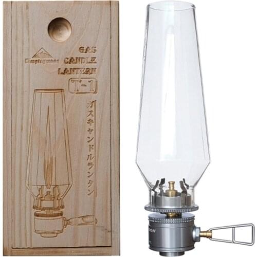 Outdoor Gas Candle Lamp Tent Lantern Light for Backpacking Camping Hiking Fishing Tourist Tent Gas Lamp