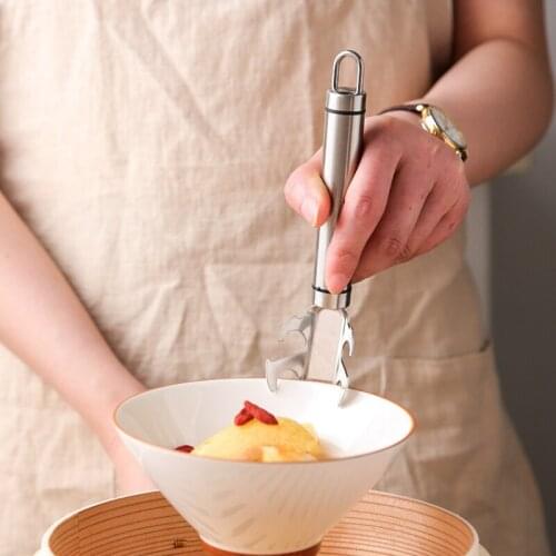 Creative Gadgets and Practical Kitchen Tools Anti-scald Clamp Bowl 304 Stainless Steel Non-slip Casserole Steamer Scissors