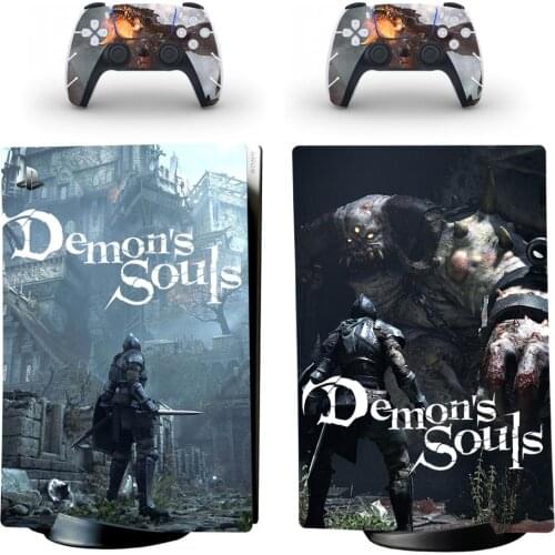 Demons Souls PS5 Digital Edition Skin Sticker Decal Cover for PlayStation 5 Console and 2 Controllers PS5 Skin Sticker Vinyl