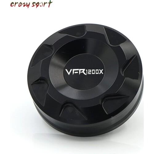 Rear Brake Fluid Reservoir Cover Cap For HONDA VFR1200X2016 2017 VFR1200 X VFR 1200X Motorcycle Accessories With Logo