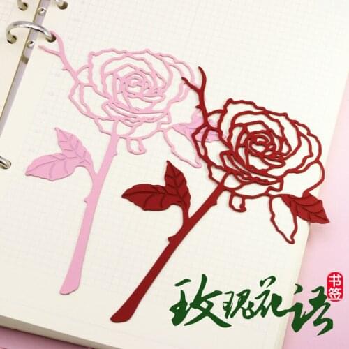 1pcs [Rose] Metal Stainless Steel Valentines Day Little Prince Metal Bookmarks Birthday Gifts