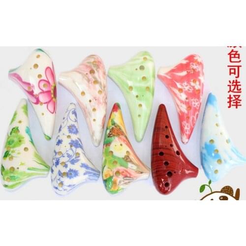 2019 Popularity 1pcs 12 holes Ocarina instruments Ceramics Alto C Zelda legend Ocarina Flute high musical instruments