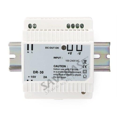 30W 15V 2A Din Rail Power Supply for HOMSECUR Video Door Intercom System
