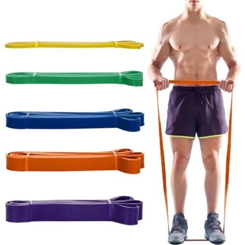 5pcs Resistance Loop Bands Set Latex Yoga Strength Training Pull Up Bands Home Gym Fitness Workout Elastic Band w/ Carry Bag