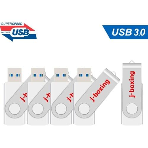 5 Pack USB 3.0 Flash Drive - 128GB Read Speeds up to 100MB/Sec Thumb Drive 64GB 3.0 Memory Stick Pen Drive with LED Indicator