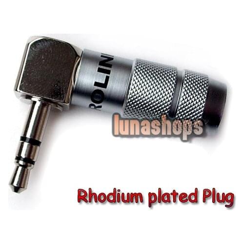 LN001850 ACROLINK FP-3.5L(R) 3.5mm Stereo Male Rhodium plated 90 degree adapter for diy