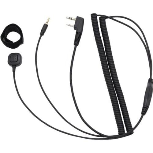 V3 V6 V8 V1098a V5s Bluetooth Helmet Headset Special Connecting Cable for Kenwood Baofeng UV-5R UV-82 GT-3 Two Way Radio