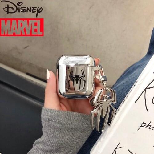 Disney Marvel Spiderman wireless earphone shell is suitable for iPhone airpods1/2 Pro3 earphone protection Bluetooth-compatible