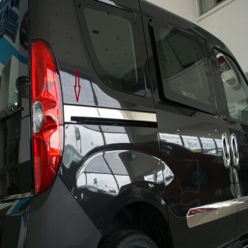 For Fiat Doblo Chrome Sliding Door Lath 2010-2014 Inter 2 Piece Set Stainless Steel Chrome Moulding Styling Car Accessory