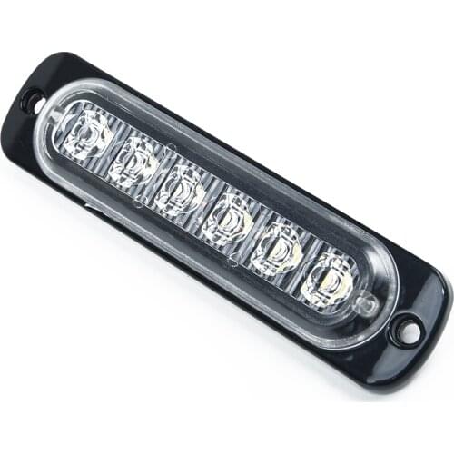6 LED Light Work Bar Lamp Driving Fog Lights For Offroad SUV 4WD Auto Car Boat Truck ATV UTV With DC 12V Black Housing Clear Len