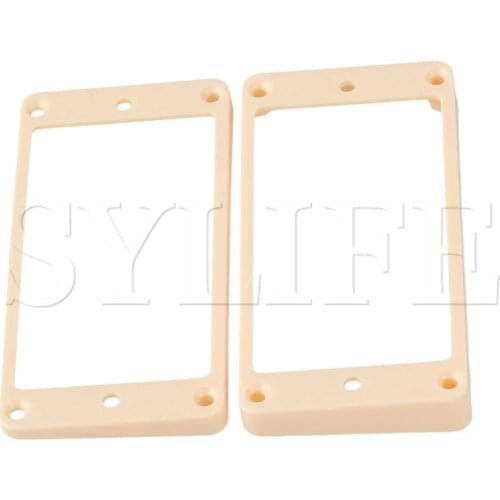 IVORY CURVED GUITAR PICKUPS FRAME MOUNTING RING