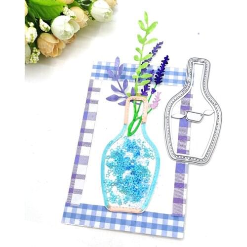 Julyarts Shake The Card Vase Die Cuts for Card Making Crafts Molds Scrapbook For DIY Embossing Scrapbook Album Paper Card