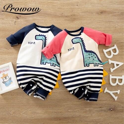 Prowow Cartoon Mens Baby Clothes Dinosaur Overalls For Childrens Clothing Boys Cosplay Babys Rompers Cute Newborn Jumpsuit