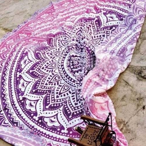 Mandala Round Tapestry Summer Beach Picnic Throw Rug Blanket Bohemia Mats CLH@8