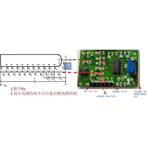 Photomultiplier Tube PMT Dedicated Amplifier Circuit; Logarithmic; Current Range 1pA-3mA, D1