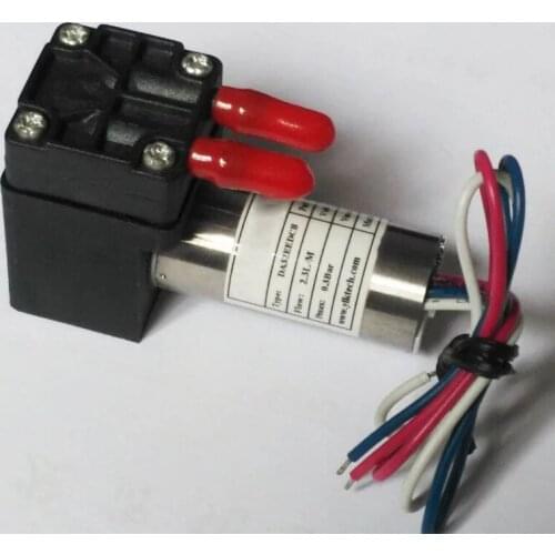 1.7L/min 0.45 bar -45kPa 6V Miniature Diaphragm Air Pump Micro Vacuum Pump 12 Volt Pressure Pump Air Sampling