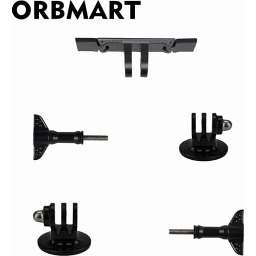ORBMART Aluminum Guide Slideway Rail + 2 Pcs Adapters + 2 Pcs Trigger Screws Accessories Kit For Gopro Fusion 360 Degree Camera